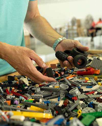 sorting lego parts, quality inspection