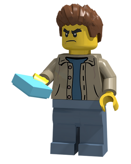 LEGO Minifig Angry with Order