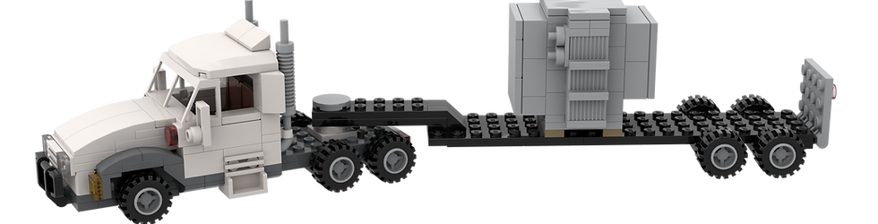 Solomon Truck final render view 2 made of lego bricks pieces